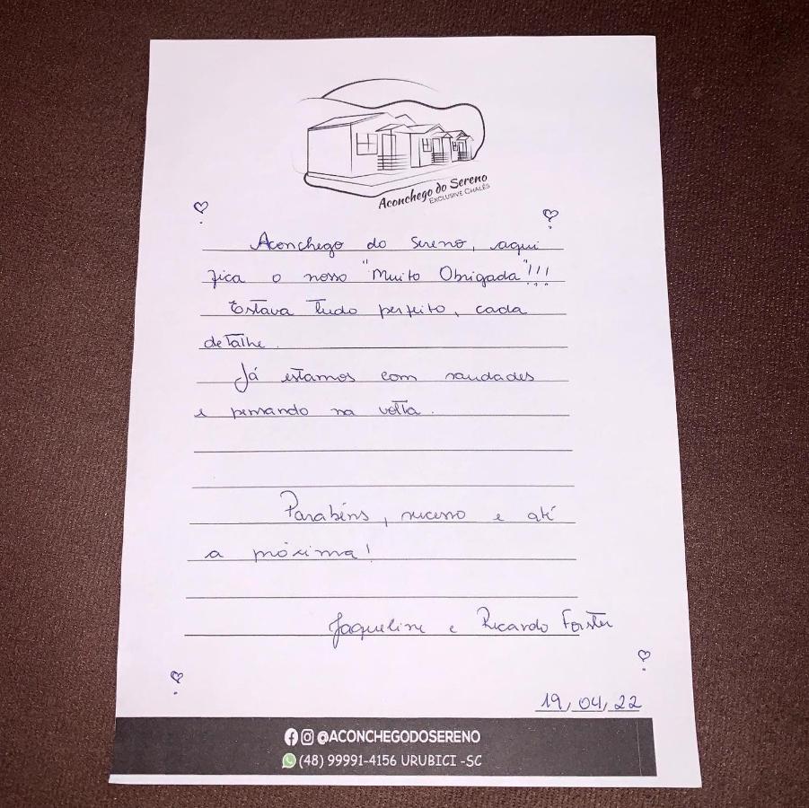 Aconchego Do Sereno Exclusive Chales Urubici Eksteriør billede