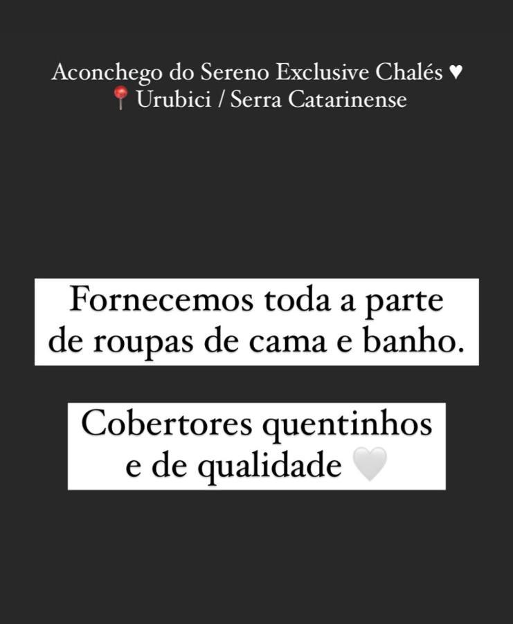Aconchego Do Sereno Exclusive Chales Urubici Eksteriør billede